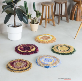 染織作家・安部里香さんからチェアクッションが届きました